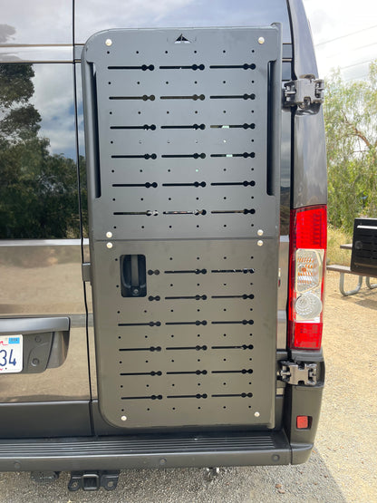 BackPAC Rear Door Plate - 2014-24 RAM Promaster (Options: Full BackPAC Set-up (upper & Lower Plates))
