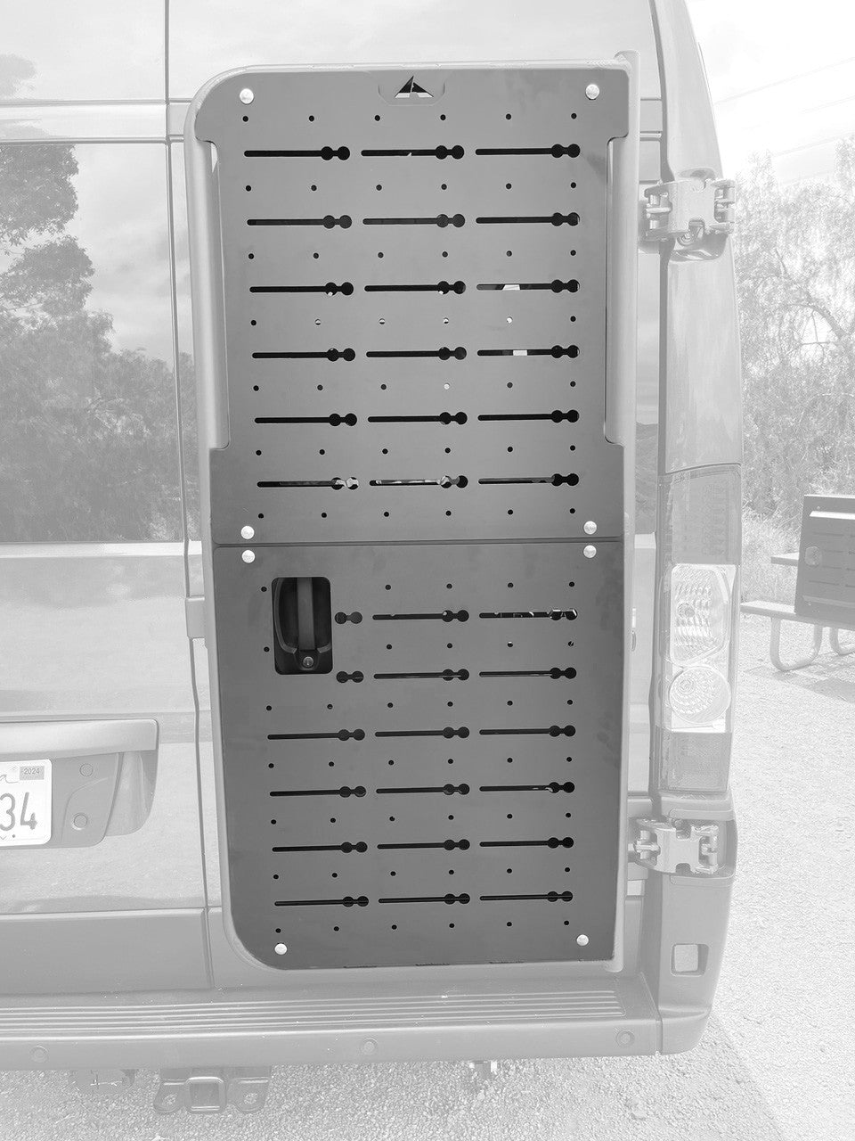 BackPAC Rear Door Plate - 2014-24 RAM Promaster (Options: Full BackPAC Set-up (upper & Lower Plates))