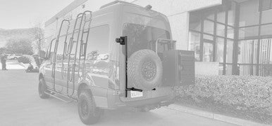 Driver’s Side Rear Door Box/Tire Rack - 2019-25 Sprinter