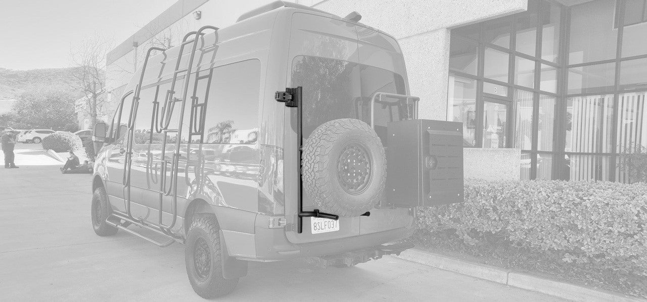 Driver’s Side Rear Door Box/Tire Rack - 2019-25 Sprinter