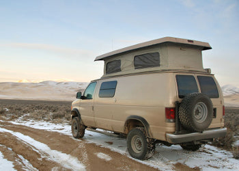 Rear Door Tire Rack - 1992-14 Ford E-Series (Bolt Pattern: 8 On 6.5)