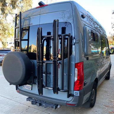 Vertical Rear Door Bike Rack Combo - 2019-25 Sprinter