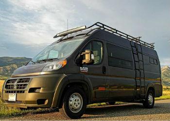 Promaster Rear Door Box And Bike Rack Carrier - 2014-25 RAM Promaster (Options: Box Rack Set-up (2 Short Posts  Excl. Deluxe Box))