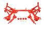 BMR Suspension - K-member SBC/BBC Motor Mounts Pinto Rack Mounts - KM005-1R