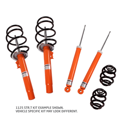 Koni - 1125 KONI STR.T/Eibach Kit- 4 STR.T (orange) Dampers & 4 Eibach Lowering Springs