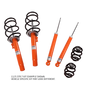 Koni - 1125 KONI STR.T/Eibach Kit- 4 STR.T (orange) Dampers & 4 Eibach Lowering Springs