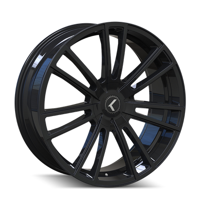 KRAZE SPECTRA 183 GLOSS BLACK 22X8.5 5-110/5-127 38MM 72.62MM KR183-22860GB38