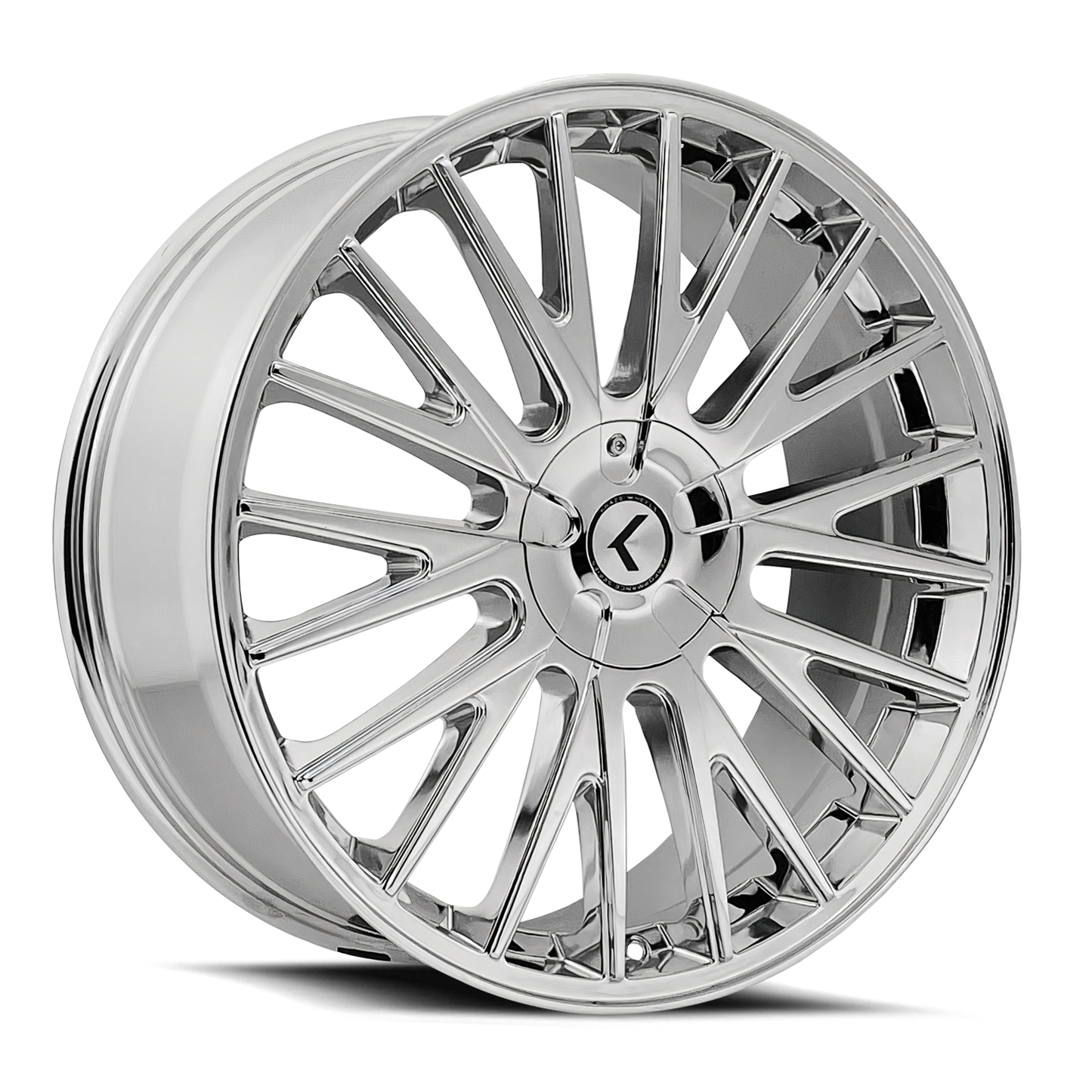 KRAZE DOUBLE DOWN KR185 CHROME 20X8.5 5-112/5-120 38MM 73MM KR185-2809C38