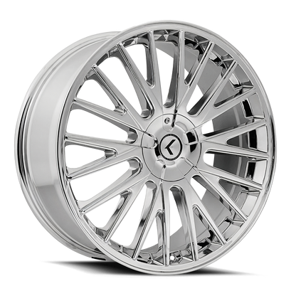 KRAZE DOUBLE DOWN KR185 CHROME 17X8 5-108/5-114.3 38MM 73MM KR185-7814C38