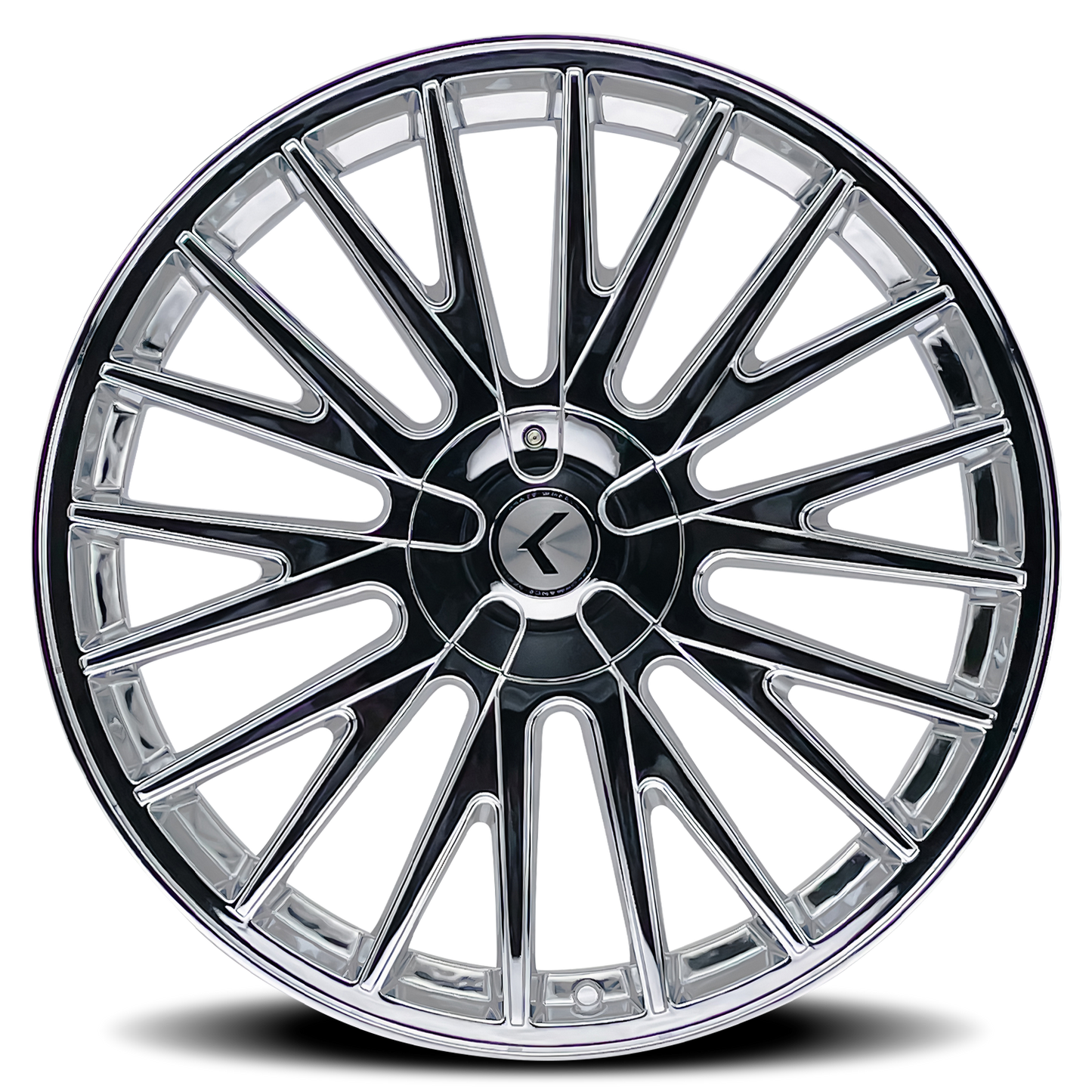 KRAZE DOUBLE DOWN KR185 CHROME 17X8 5-108/5-114.3 38MM 73MM KR185-7814C38