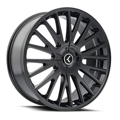 KRAZE DOUBLE DOWN KR185 GLOSS BLACK 18X8 5x108/5x114.3 40MM 73MM KR185-8814B40