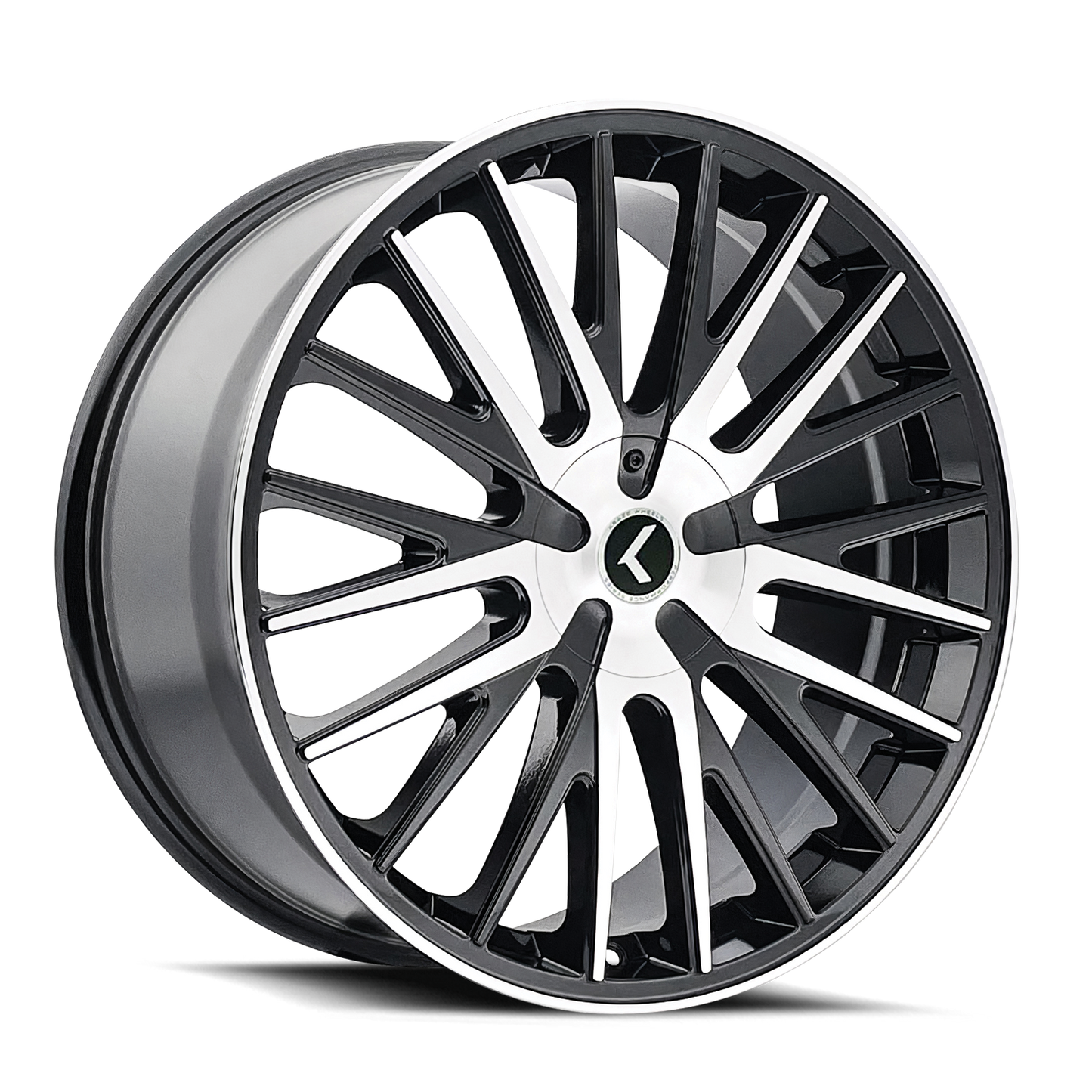 KRAZE DOUBLE DOWN KR185 BLACK MACHINED 22X8.5 5-110/5-115 38MM 73MM KR185-22811BM38
