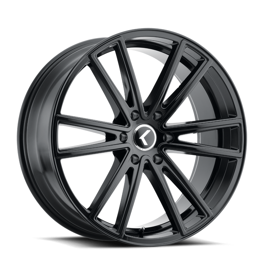 KRAZE LUSSO KR190 GLOSS BLACK 17X8 5-114.3 38MM 72.62MM KR190-7865GB38