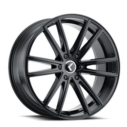 KRAZE LUSSO KR190 GLOSS BLACK 18X8 5-108 40MM 63.5MM KR190-8831GB40