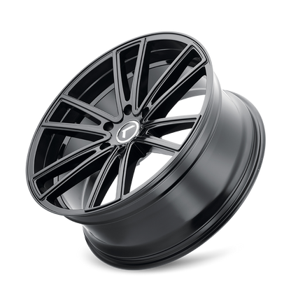 KRAZE LUSSO KR190 GLOSS BLACK 22X8.5 5-115 38MM 72.62MM KR190-22864GB38