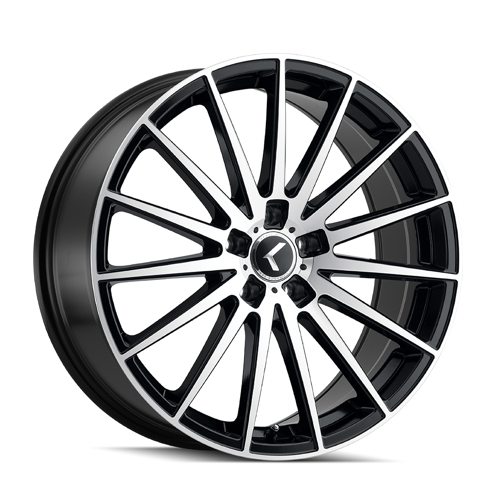 KRAZE STUNNA KR191 BLACK/MACHINED FACE 18X8 5-120 40MM 74.1MM KR191-8812BM40