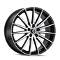 KRAZE STUNNA KR191 BLACK/MACHINED FACE 18X8 5-112 40MM 66.56MM KR191-8845BM40