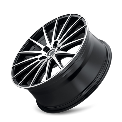 KRAZE STUNNA KR191 BLACK/MACHINED FACE 18X8 5-120 40MM 74.1MM KR191-8812BM40