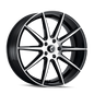 KRAZE COSMOS KR194 GLOSS BLACK MACHINED 20X8.5 5-114.3 38MM 72.62MM KR194-2865BM38