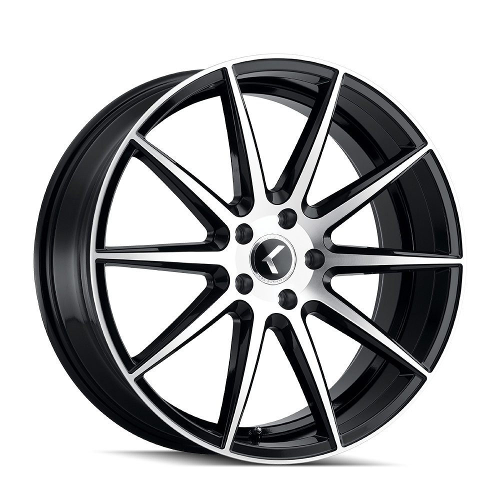 KRAZE COSMOS KR194 GLOSS BLACK MACHINED 18X8 5-114.3 40MM 72.62MM KR194-8865BM40