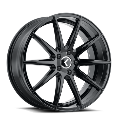KRAZE COSMOS KR194 GLOSS BLACK 20X8.5 5-112 38MM 66.56MM KR194-2845GB38