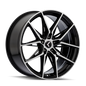 KRAZE EVOLVE KR196 GLOSS BLACK MACHINED 20X9 5-112 35MM 66.56MM KR196-2945BM35