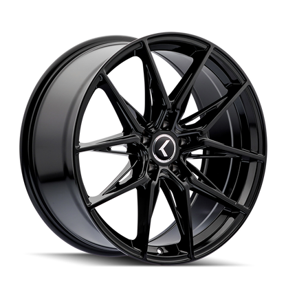 KRAZE EVOLVE KR196 GLOSS BLACK 20X9 5-120 35MM 72.56MM KR196-2912GB35