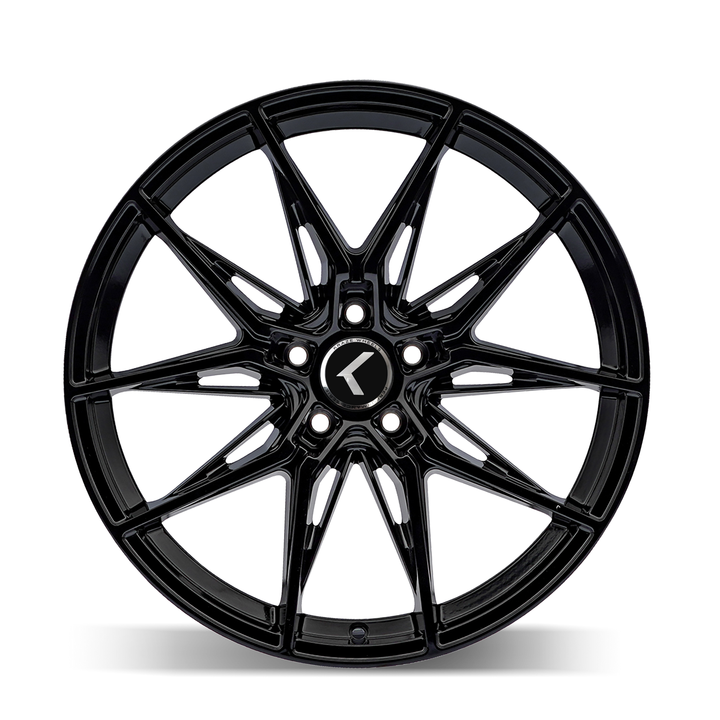 KRAZE EVOLVE KR196 GLOSS BLACK 20X9 5-120 35MM 72.56MM KR196-2912GB35