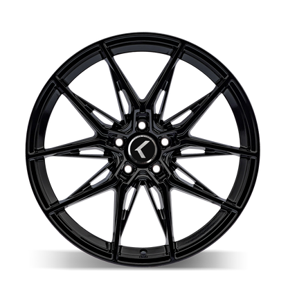 KRAZE EVOLVE KR196 GLOSS BLACK 20X9 5-120 35MM 72.56MM KR196-2912GB35
