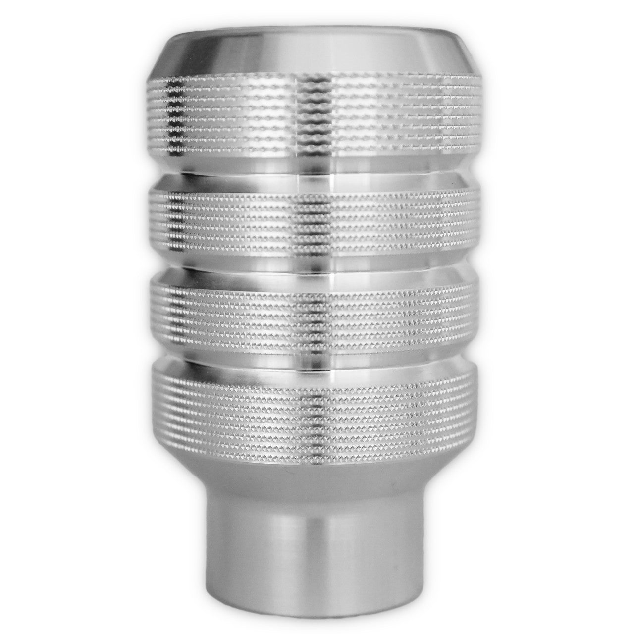 Billet Shift Knob  Ribbed Cylinder  Polished  M16x1.5 Ready