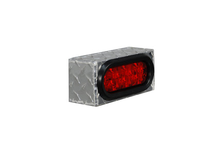GXTX - LB001 - Single Oval Light Box Diamond Tread 8.25inchL X 3.75inchH X 3inchD