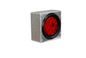 GXTX - LB007 - Single Round Light Box Smooth Mill Finish 6inchL X 6inchH X 3inchD
