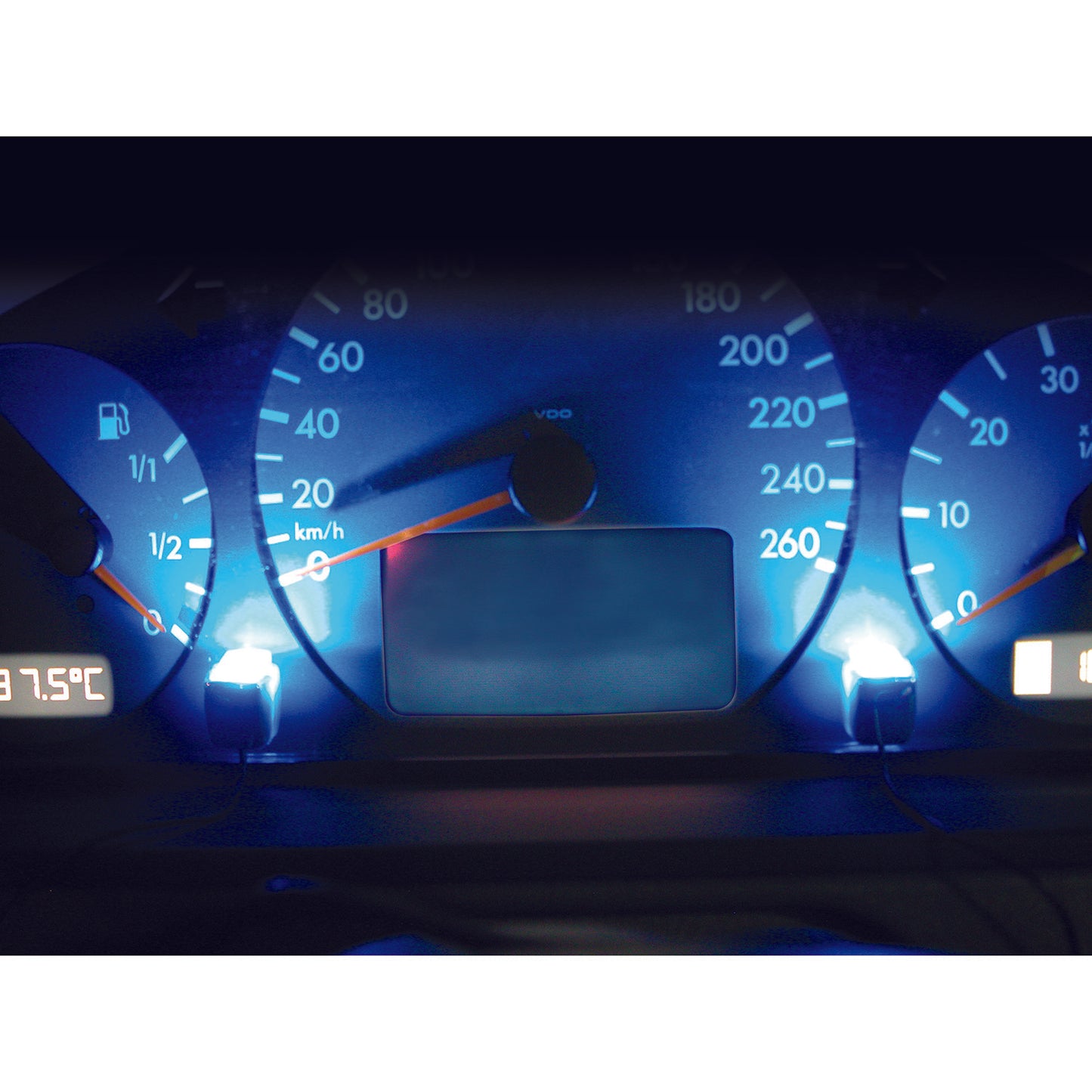 Quad Micro Dash Lights - Charcoal Gray