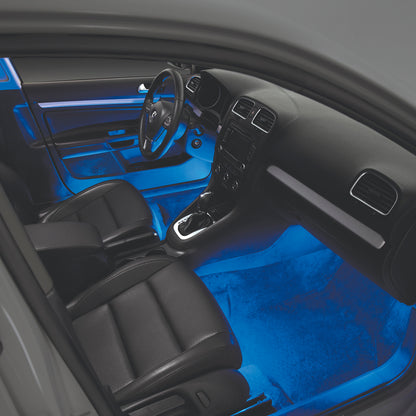TYPE S 8 In. Interior Strip Lighting W/ 2x4 In. Plug & Glow LED Strips Blue