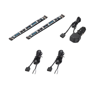 TYPE S 8 In. Interior Strip Lighting W/ 2x4 In. Plug & Glow LED Strips Blue