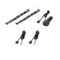 TYPE S 8 In. Interior Strip Lighting W/ 2x4 In. Plug & Glow LED Strips Red