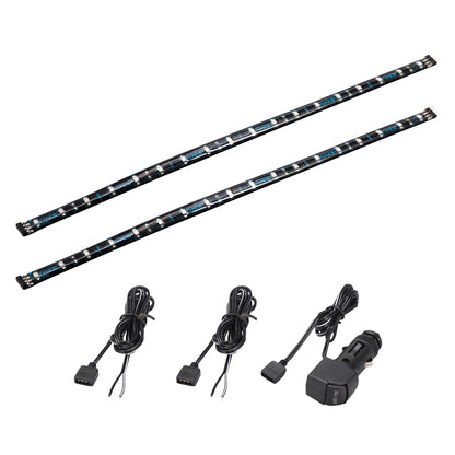 TYPE S 24 In. Interior Strip Lighting W/ 2 X 12 In. Plug & Glow LED Strips Blue