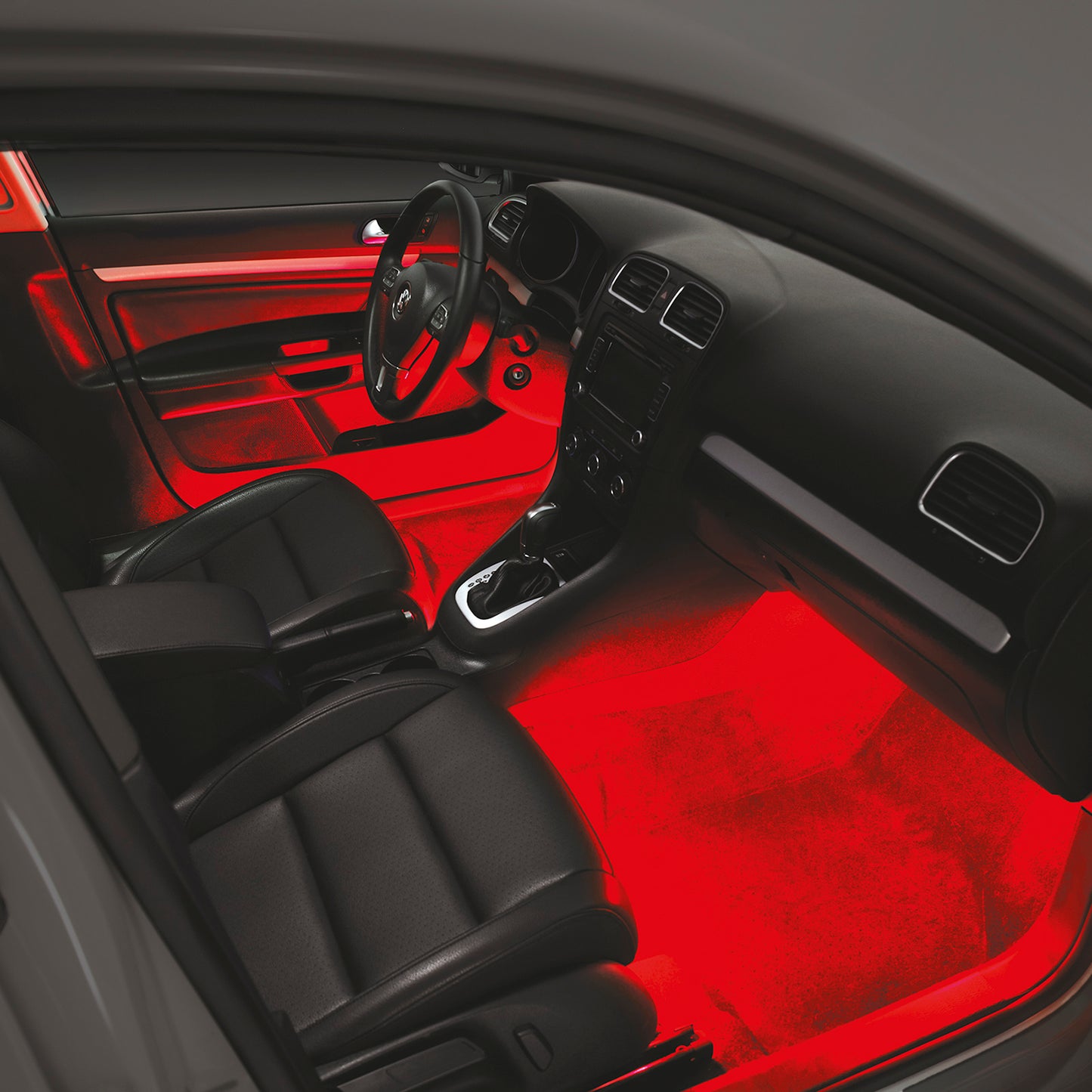 TYPE S 24 In. Interior Strip Lighting W/ 2x12 In. Plug & Glow LED Strips Red