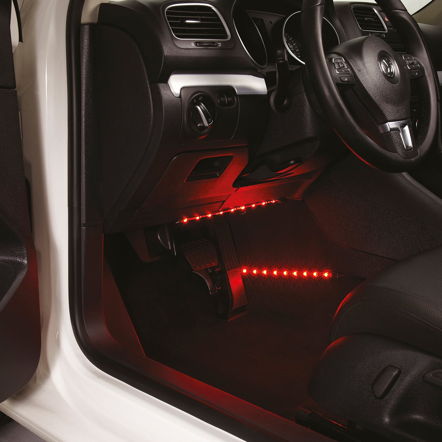 TYPE S 12 In. Vehicle Lighting Extension Strip For Plug & Glow LED Kits Red
