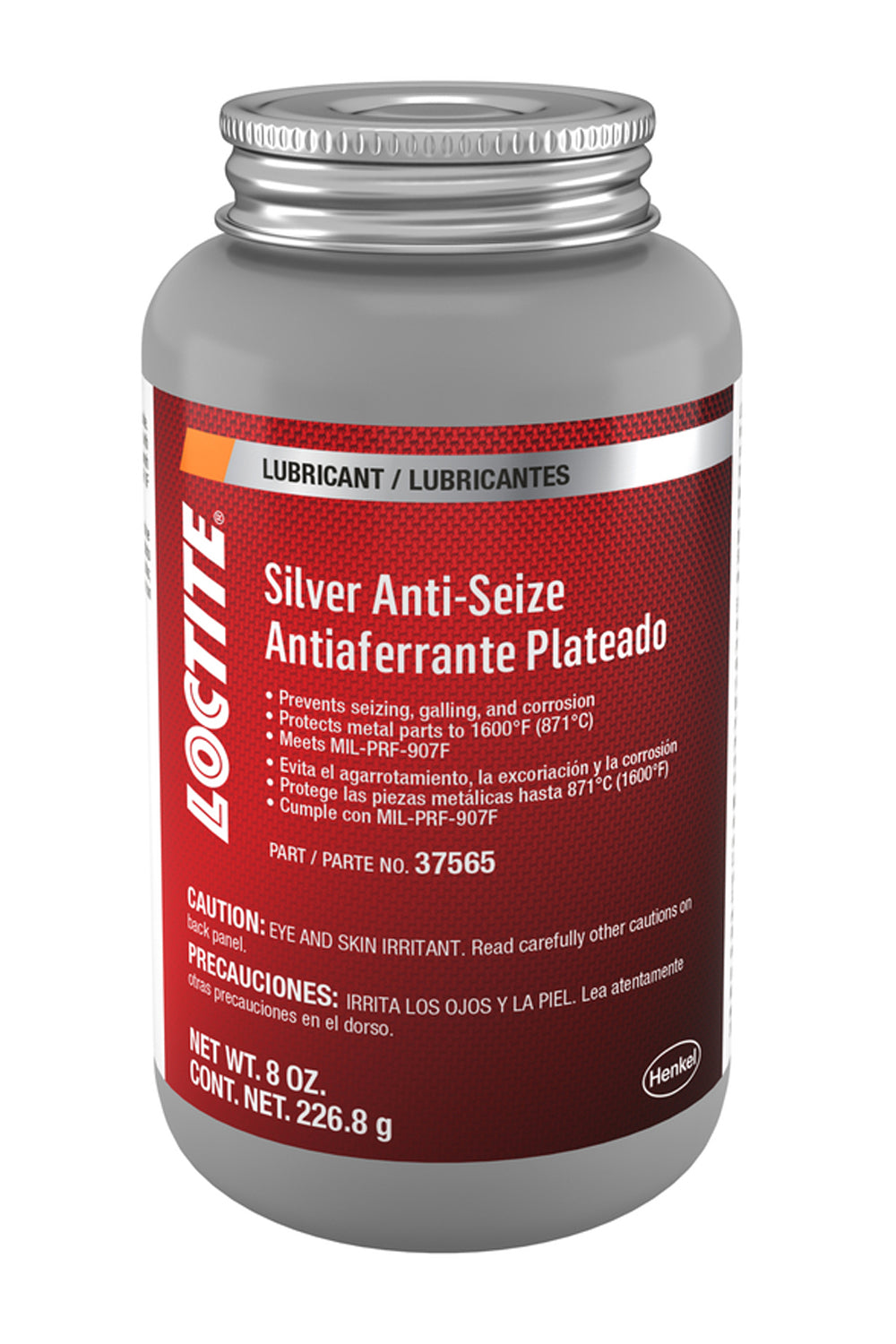 Silver Anti Seize Stick Brush Top Can 8oz - 501000
