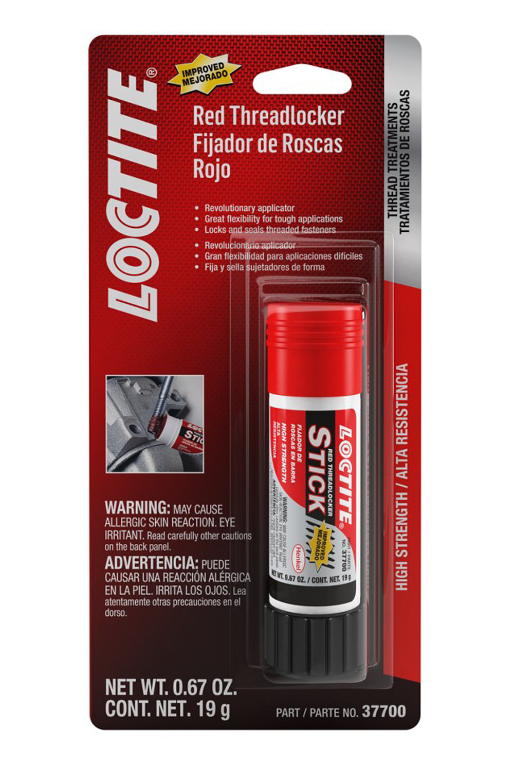 Threadlocker Red Stick 19g/.67oz - 511535