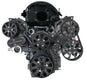 Chevy LT1 Gen V Evolution Serpentine System W/ AC  PS & ALT. Black Powder Finish