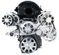 Chevy LT1 Gen V Evolution Serpentine System W/ AC  PS & ALT. Clear Powder Finish