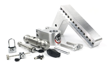 180 Hitch Stainless Steel 10" Drop Hitch With 3" Shank Keyed Alike Lockset Included