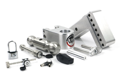 180 Hitch Stainless Steel Ball 4" Drop Hitch With 2.5" Shank Keyed Alike Lockset Included