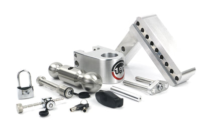180 Hitch Stainless Steel Ball 6" Drop Hitch With 2" Shank Keyed Alike Lockset Included