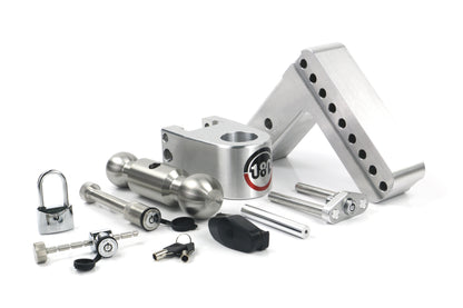180 Hitch Stainless Steel Ball 6" Drop Hitch With 2.5" Shank Keyed Alike Lockset Included