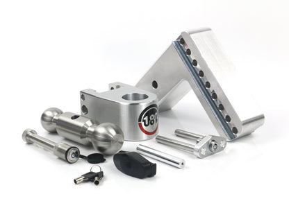 180 Hitch Stainless Steel Ball 6" Drop Hitch With 3" Shank Keyed Alike WS05 Included