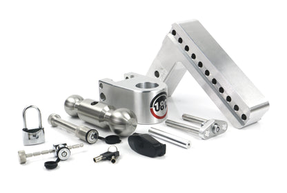 180 Hitch Stainless Steel Ball 8" Drop Hitch With 2.5" Shank Keyed Alike Lockset Included