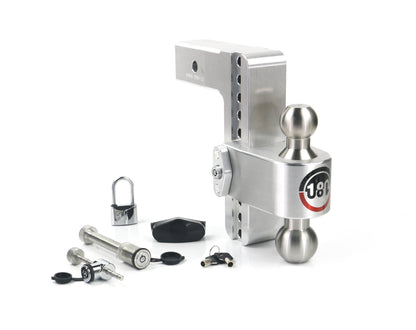 180 Hitch Stainless Steel Ball 8" Drop Hitch With 2.5" Shank Keyed Alike Lockset Included